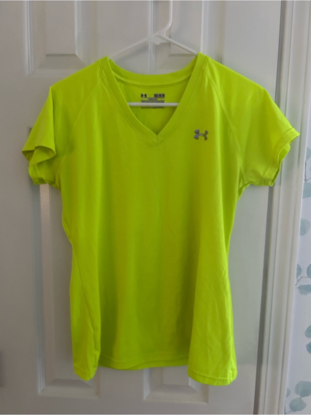 Under Armour Neon Yellow Women's V-Neck Performance Tee